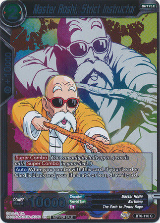 Master Roshi, Strict Instructor (Event Pack 4) (BT6-110) [Promotion Cards] | Cracking-Singles