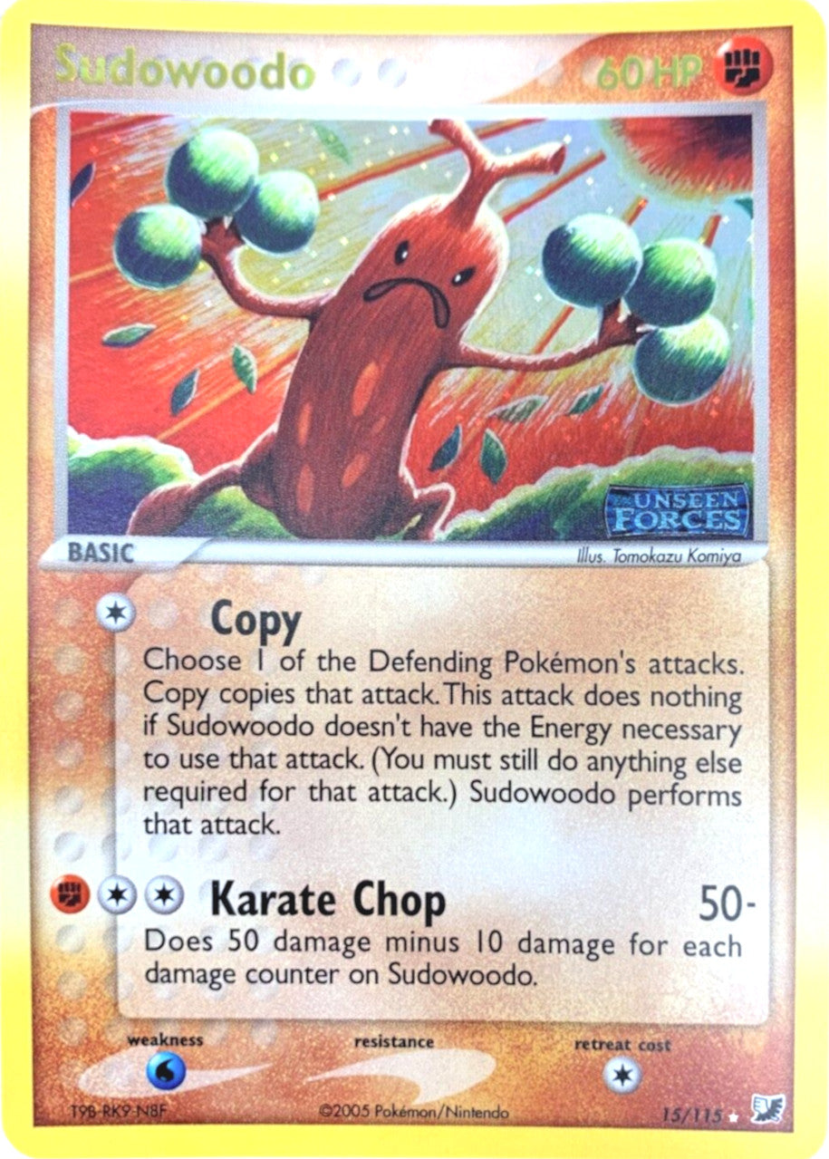 Sudowoodo (15/115) (Stamped) [EX: Unseen Forces] | Cracking-Singles