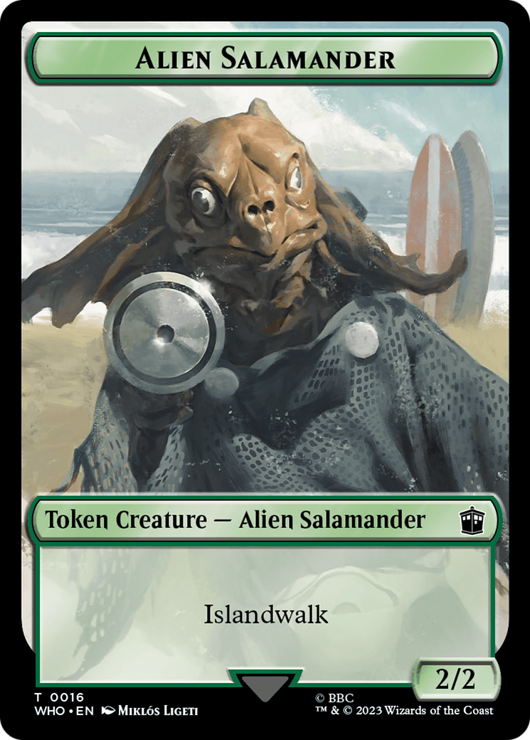 Alien Salamander // Alien Insect Double-Sided Token [Doctor Who Tokens] | Cracking-Singles