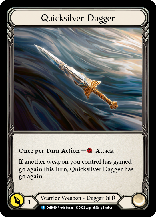 Quicksilver Dagger [DYN069] (Dynasty)  Cold Foil | Cracking-Singles