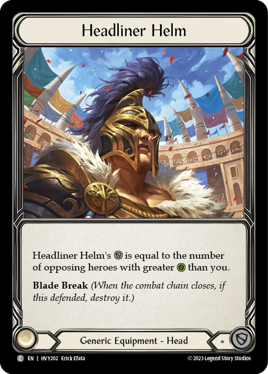 Headliner Helm [HVY202] (Heavy Hitters)  Cold Foil | Cracking-Singles