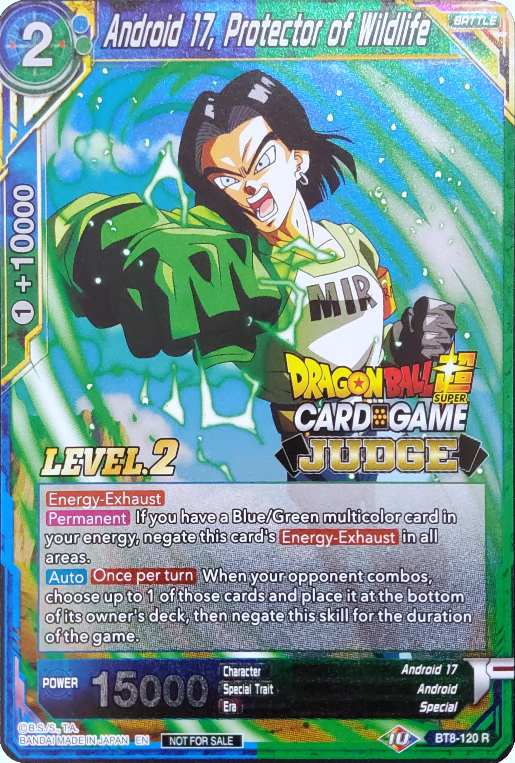 Android 17, Protector of Wildlife (Level 2) (BT8-120) [Judge Promotion Cards] | Cracking-Singles