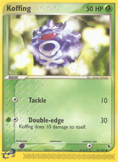 Koffing (54/109) [EX: Ruby & Sapphire] | Cracking-Singles