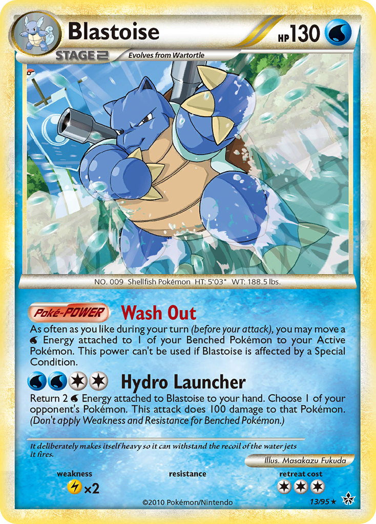 Blastoise (13/95) [HeartGold & SoulSilver: Unleashed] | Cracking-Singles