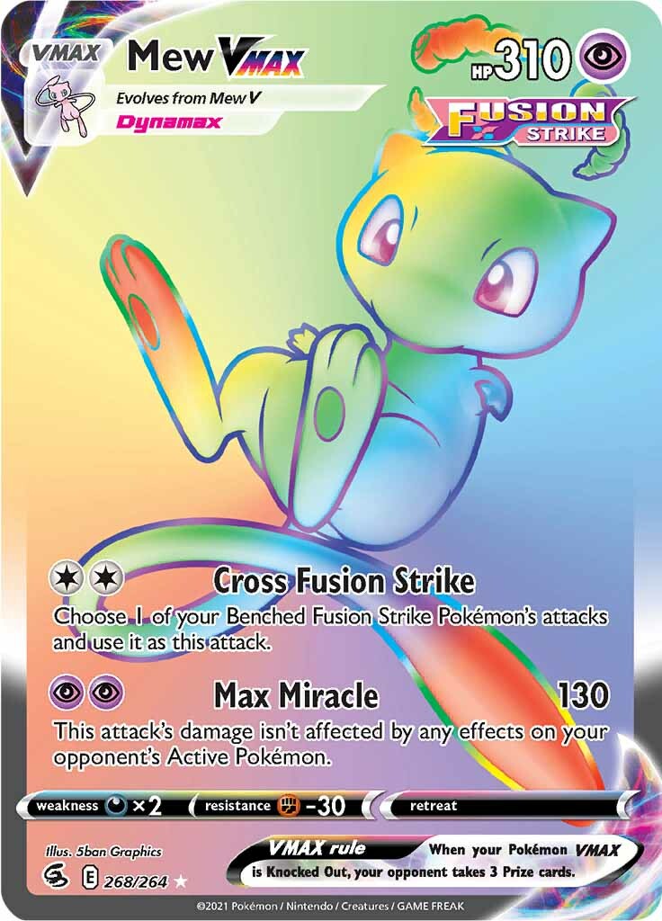 Mew VMAX (268/264) [Sword & Shield: Fusion Strike] | Cracking-Singles