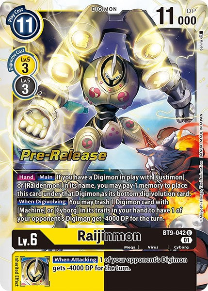 Raijinmon [BT9-042] [X Record Pre-Release Promos] | Cracking-Singles