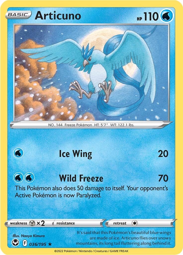 Articuno (036/195) [Sword & Shield: Silver Tempest] | Cracking-Singles