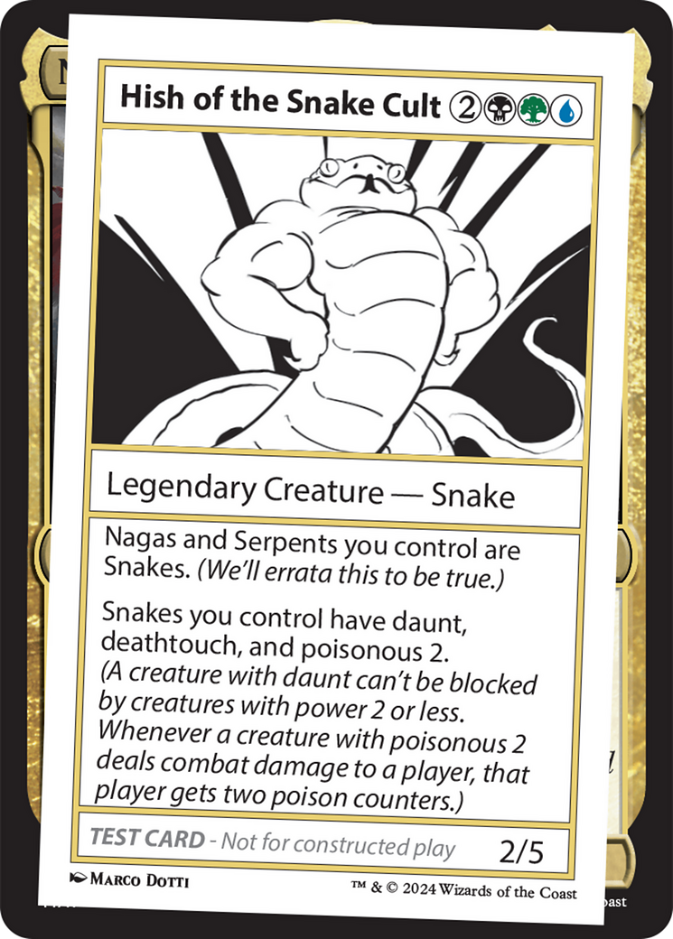 Hish of the Snake Cult [Mystery Booster 2 Playtest Cards] | Cracking-Singles