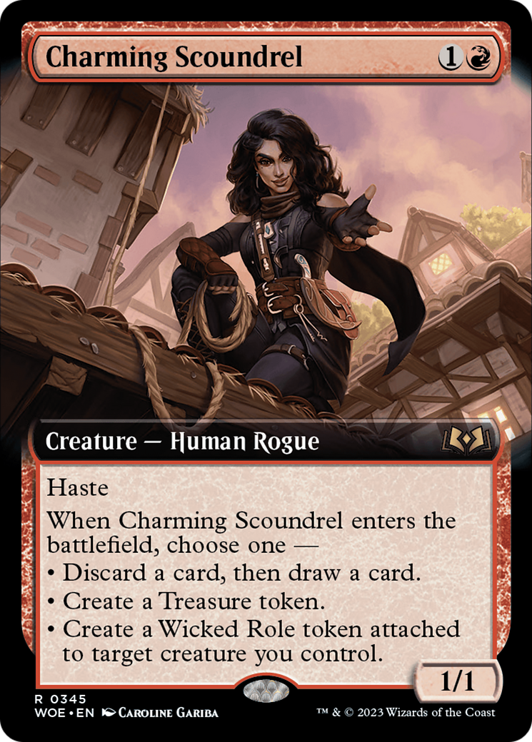 Charming Scoundrel (Extended Art) [Wilds of Eldraine] | Cracking-Singles