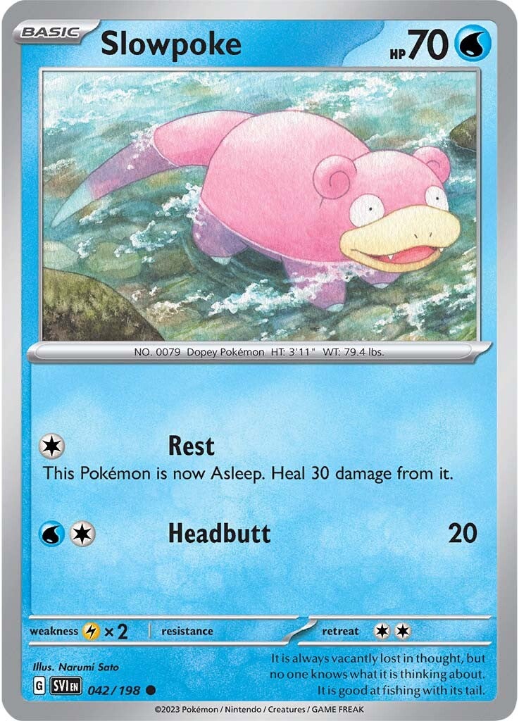 Slowpoke (042/198) [Scarlet & Violet: Base Set] | Cracking-Singles