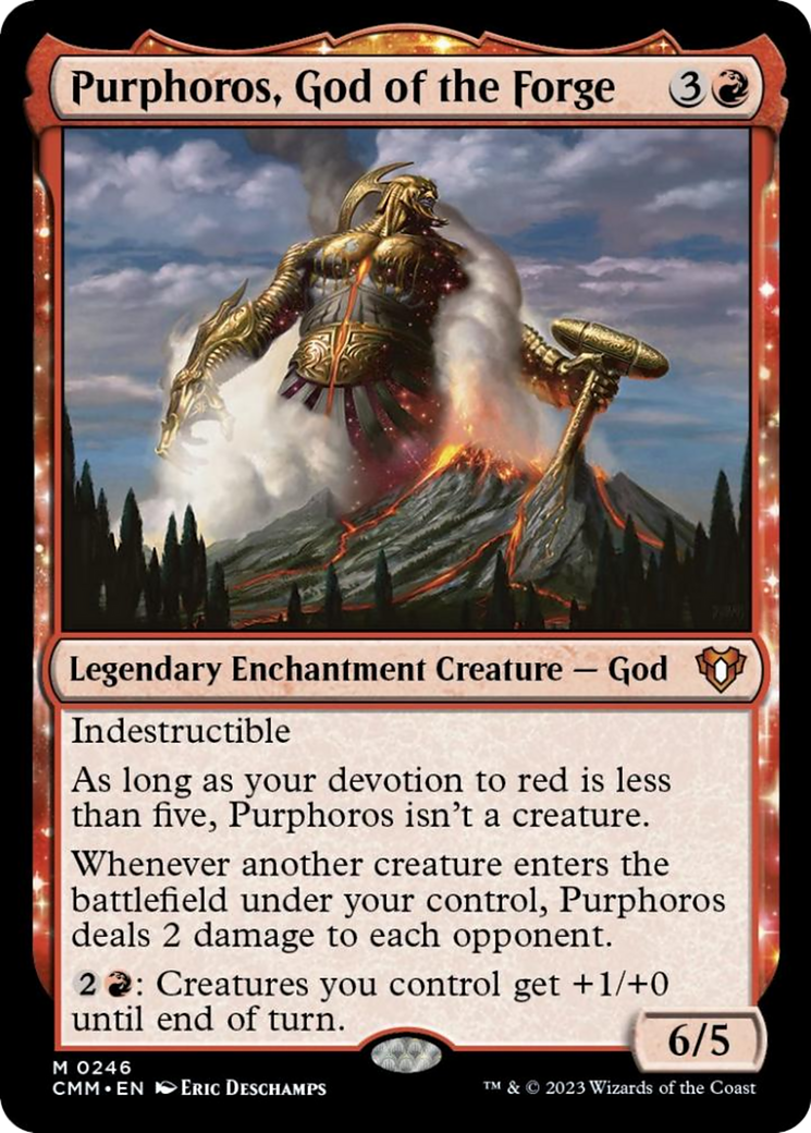 Purphoros, God of the Forge [Commander Masters] | Cracking-Singles