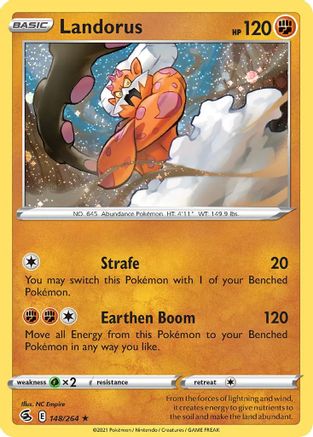 Landorus (148/264) (Cosmos Holo) [Sword & Shield: Fusion Strike] | Cracking-Singles