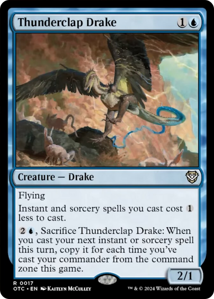 Thunderclap Drake [Outlaws of Thunder Junction Commander] | Cracking-Singles