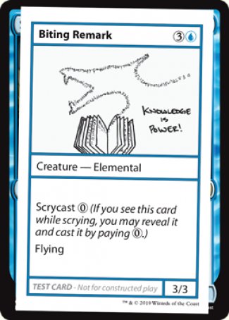 Biting Remark (2021 Edition) [Mystery Booster Playtest Cards] | Cracking-Singles