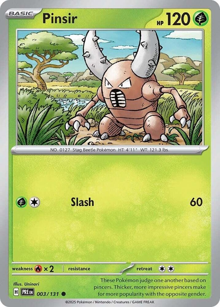 Pinsir (003/131) [Scarlet & Violet: Prismatic Evolutions] | Cracking-Singles