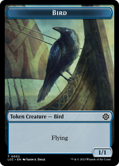 Bird // Merfolk (0003) Double-Sided Token [The Lost Caverns of Ixalan Commander Tokens] | Cracking-Singles