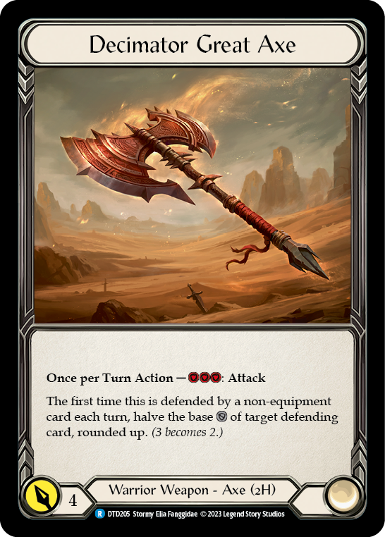 Decimator Great Axe [DTD205] (Dusk Till Dawn)  Cold Foil | Cracking-Singles