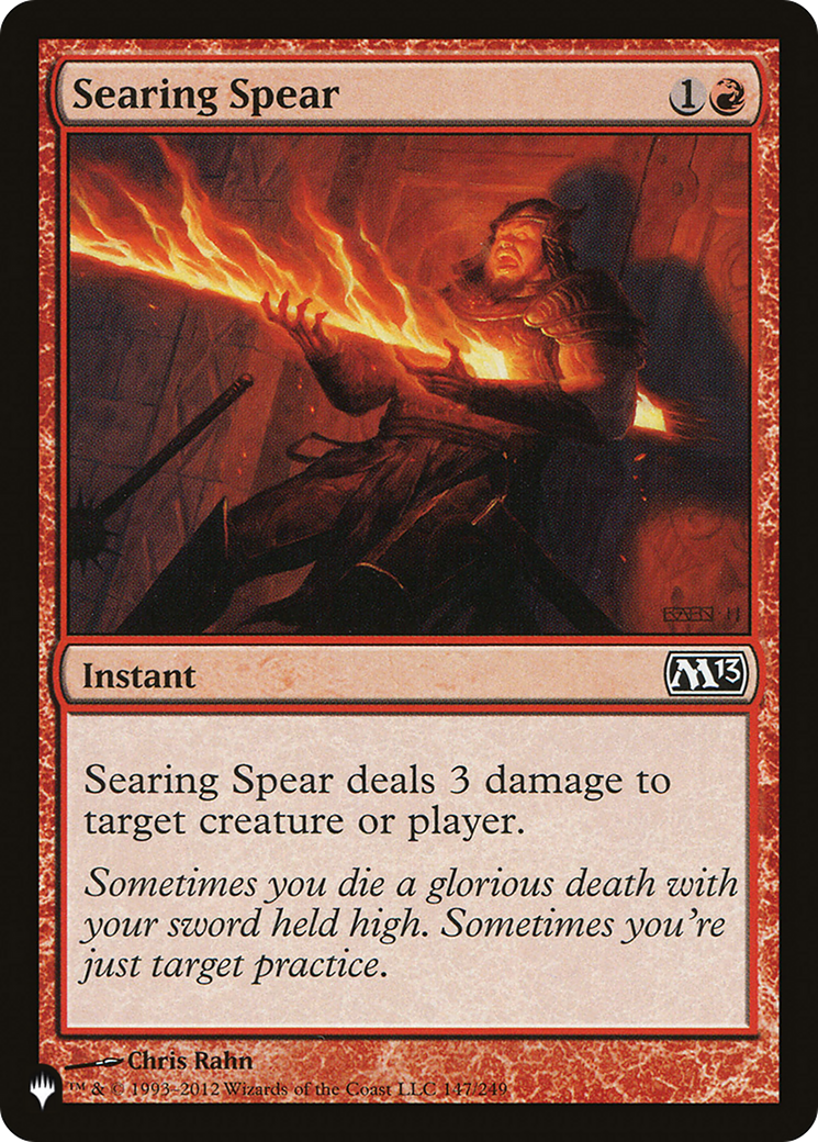 Searing Spear [The List] | Cracking-Singles