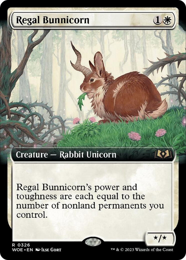 Regal Bunnicorn (Extended Art) [Wilds of Eldraine] | Cracking-Singles