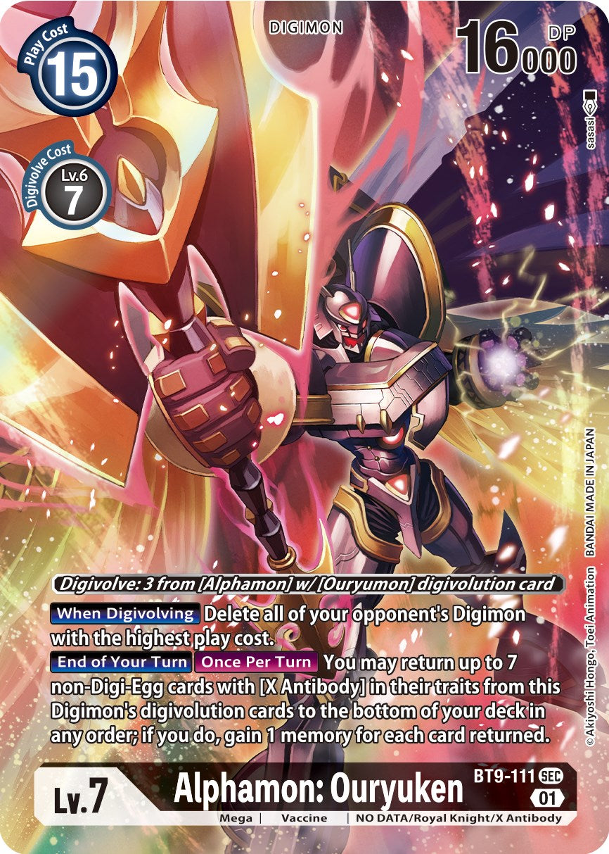 Alphamon: Ouryuken [BT9-111] (Alternate Art) [X Record] | Cracking-Singles