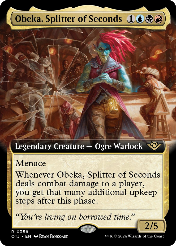 Obeka, Splitter of Seconds (Extended Art) [Outlaws of Thunder Junction] | Cracking-Singles