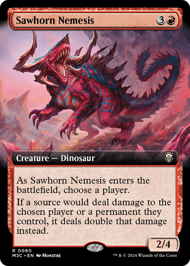 Sawhorn Nemesis (Extended Art) [Modern Horizons 3 Commander] | Cracking-Singles