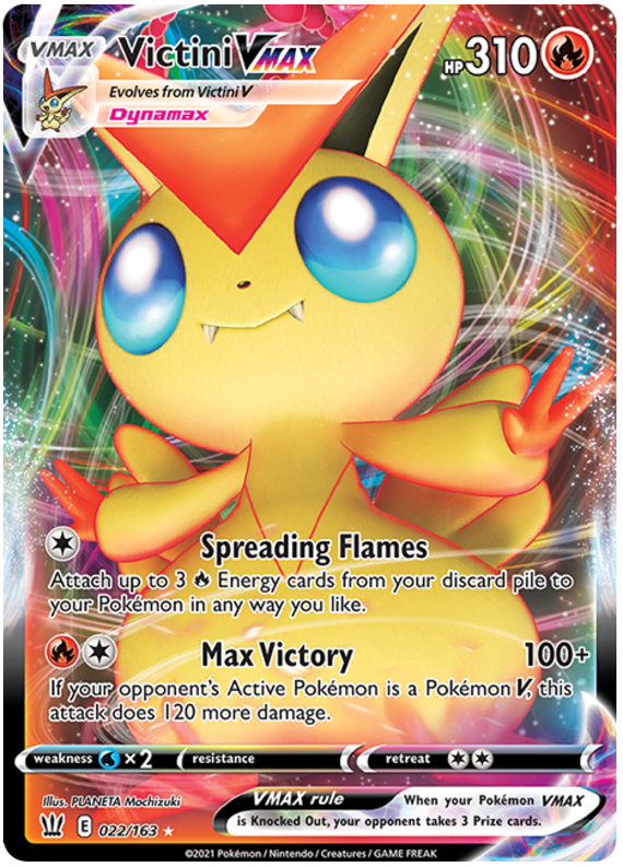 Victini VMAX (022/163) [Sword & Shield: Battle Styles] | Cracking-Singles