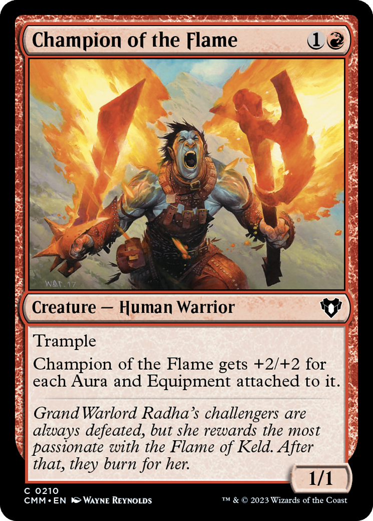 Champion of the Flame [Commander Masters] | Cracking-Singles