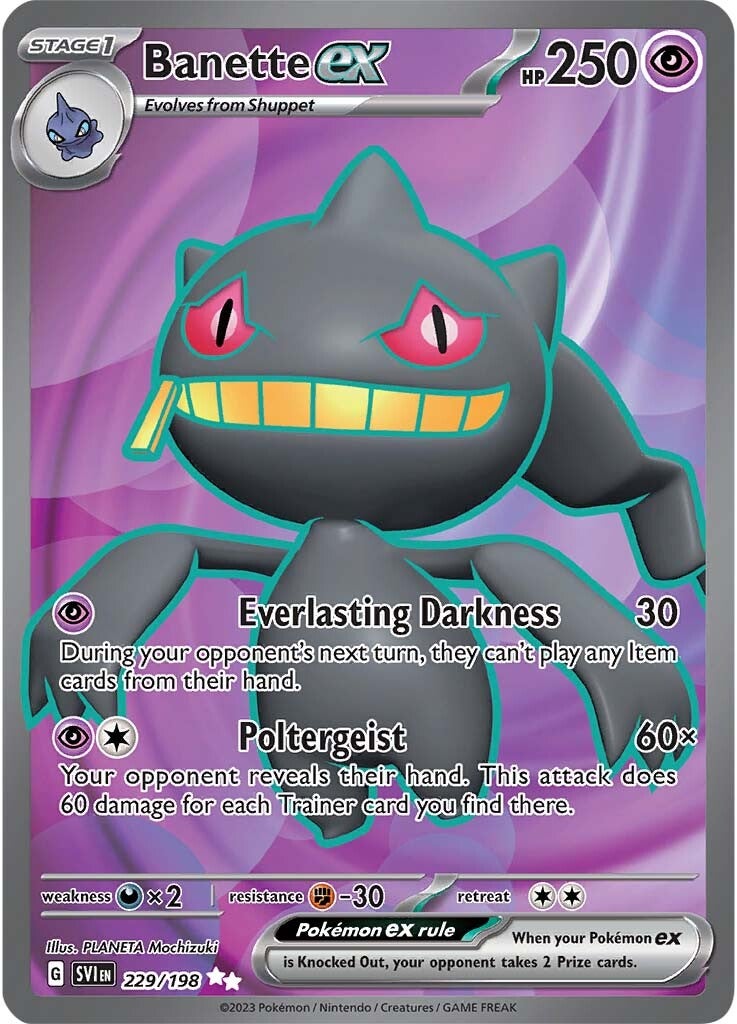 Banette ex (229/198) [Scarlet & Violet: Base Set] | Cracking-Singles