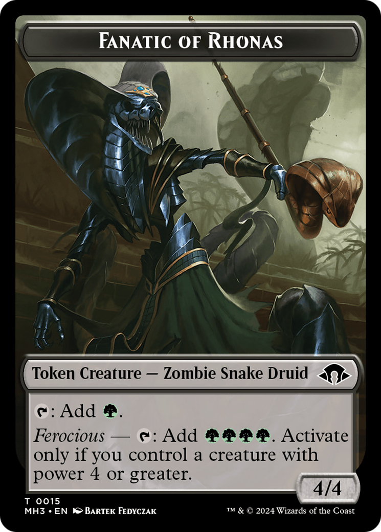 Eldrazi Spawn // Fanatic of Rhonas Double-Sided Token [Modern Horizons 3 Tokens] | Cracking-Singles