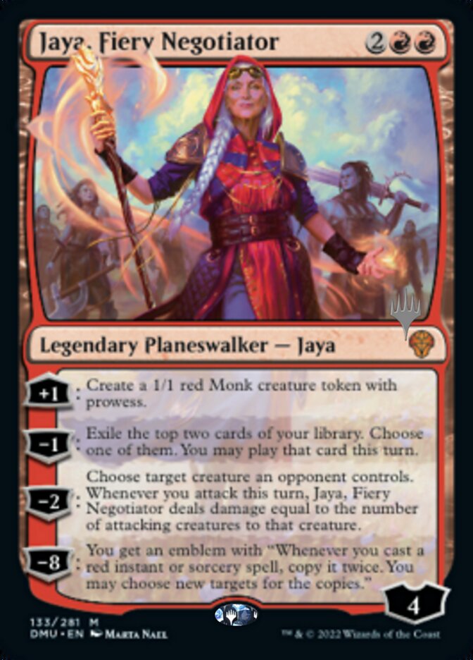 Jaya, Fiery Negotiator (Promo Pack) [Dominaria United Promos] | Cracking-Singles