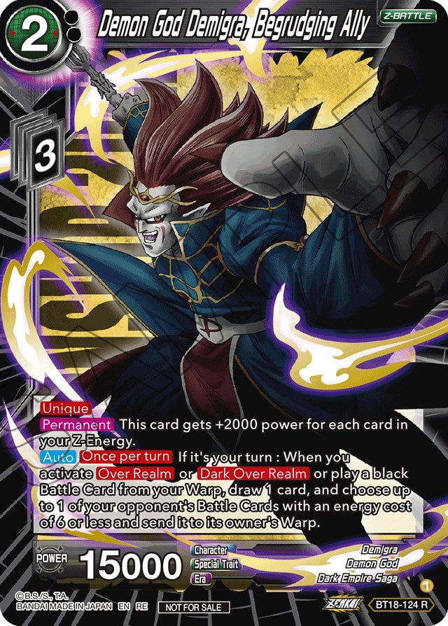 Demon God Demigra, Begrudging Ally (Championship 2022) (BT18-124) [Promotion Cards] | Cracking-Singles