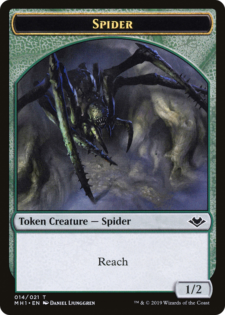 Shapeshifter // Spider Double-Sided Token [Modern Horizons Tokens] | Cracking-Singles