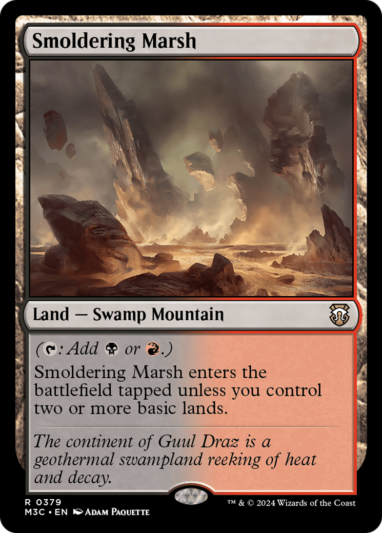 Smoldering Marsh [Modern Horizons 3 Commander] | Cracking-Singles