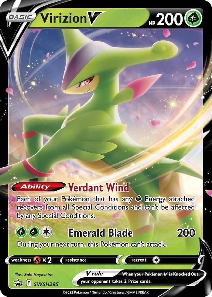 Virizion V (SWSH295) [Sword & Shield: Black Star Promos] | Cracking-Singles