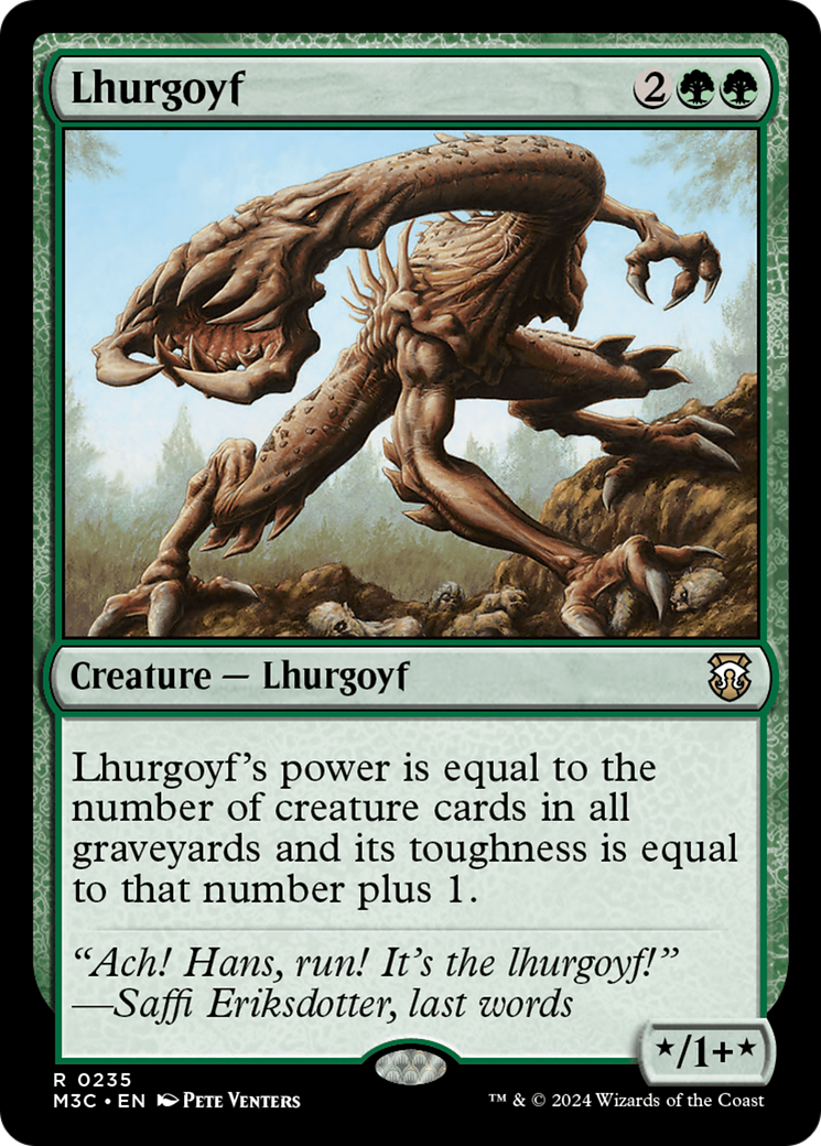 Lhurgoyf (Ripple Foil) [Modern Horizons 3 Commander] | Cracking-Singles