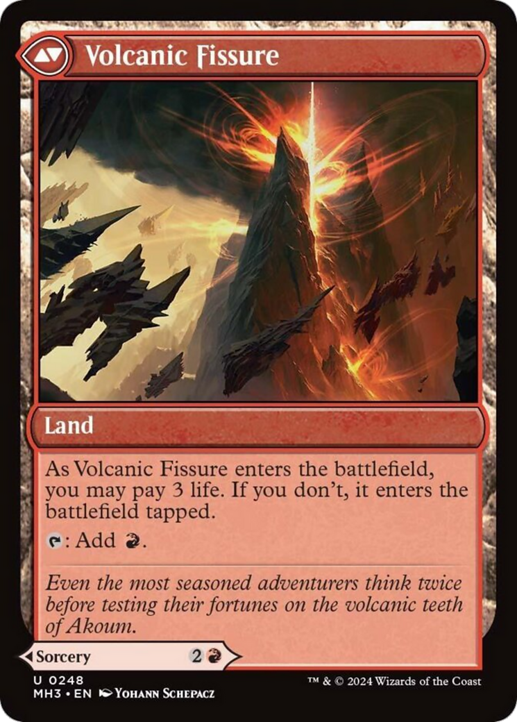 Sundering Eruption // Volcanic Fissure [Modern Horizons 3] | Cracking-Singles