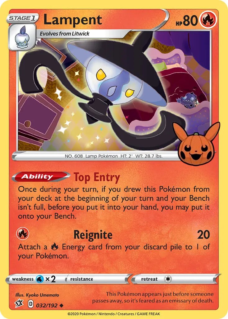 Lampent (032/192) [Trick or Trade] | Cracking-Singles