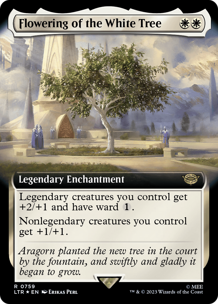 Flowering of the White Tree (Extended Art) (Surge Foil) [The Lord of the Rings: Tales of Middle-Earth] | Cracking-Singles