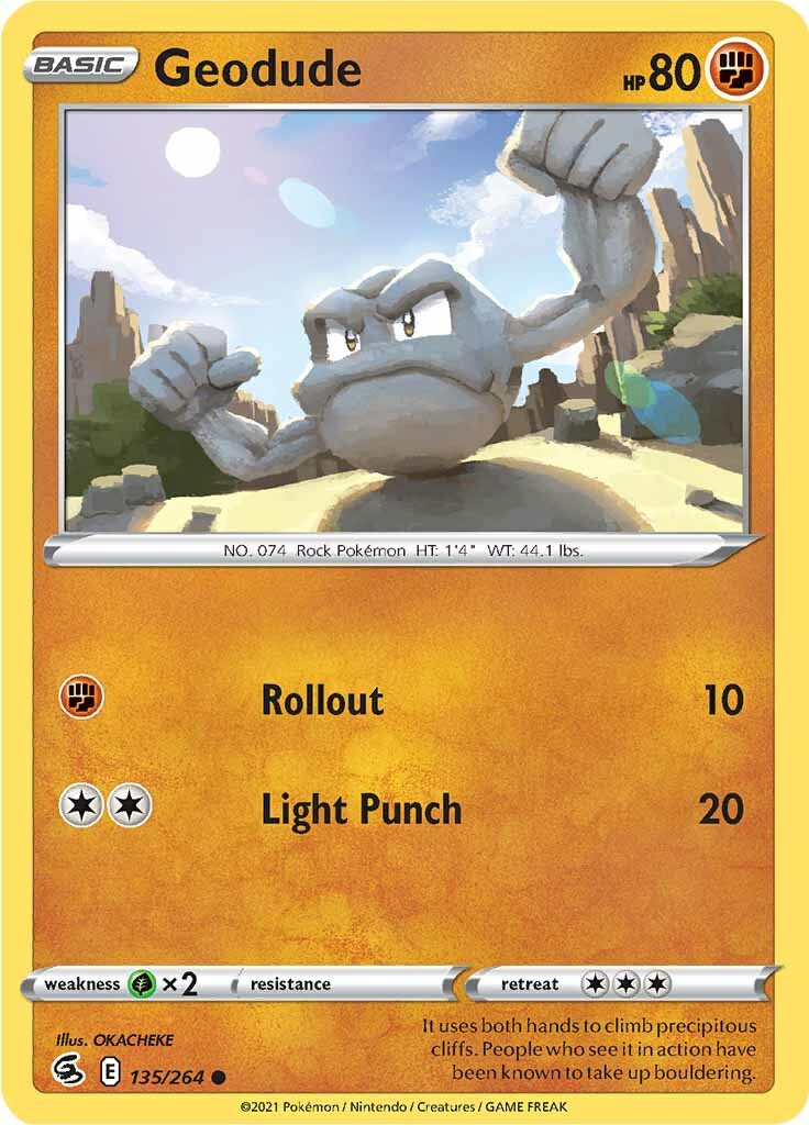 Geodude (135/264) [Sword & Shield: Fusion Strike] | Cracking-Singles