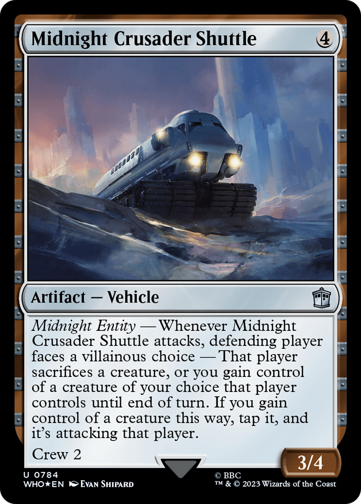 Midnight Crusader Shuttle (Surge Foil) [Doctor Who] | Cracking-Singles