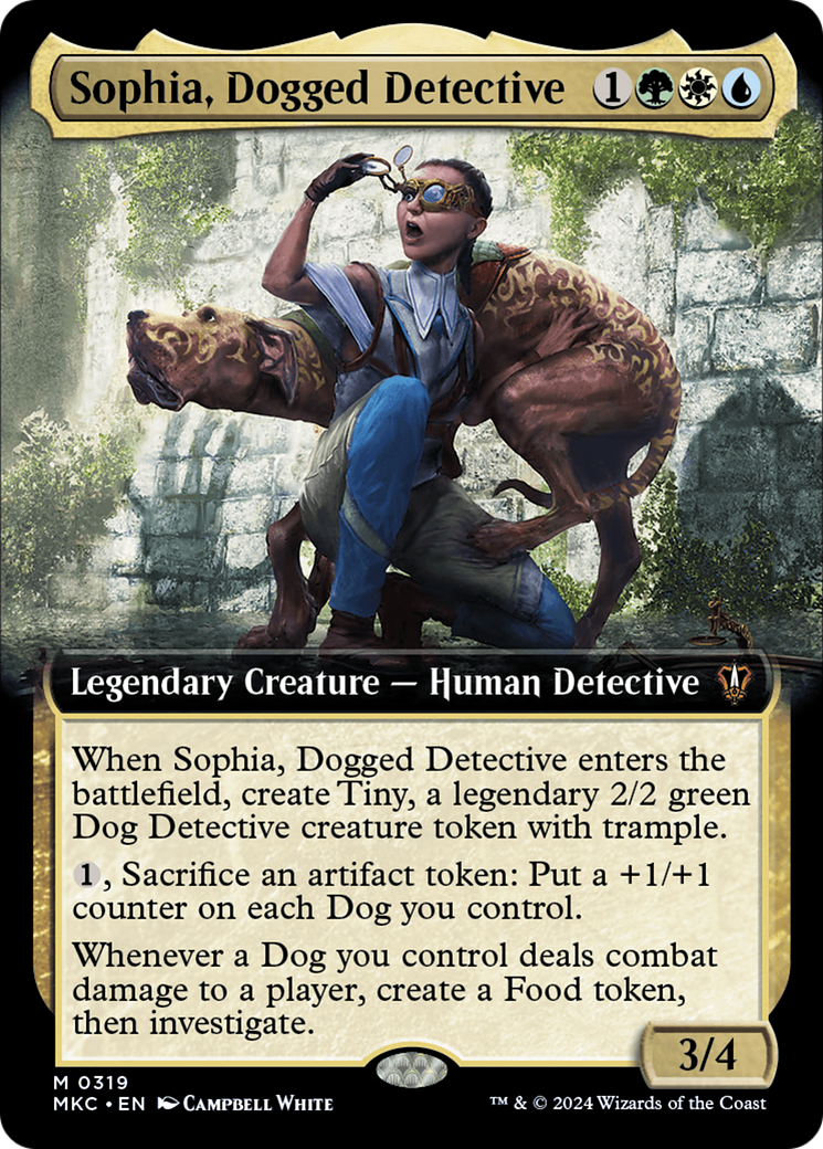 Sophia, Dogged Detective (Extended Art) [Murders at Karlov Manor Commander] | Cracking-Singles