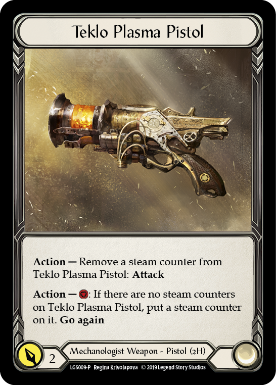 Teklo Plasma Pistol [LGS009-P] (Promo)  1st Edition Cold Foil | Cracking-Singles