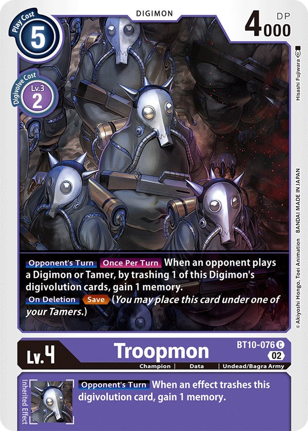 Troopmon [BT10-076] [Xros Encounter] | Cracking-Singles