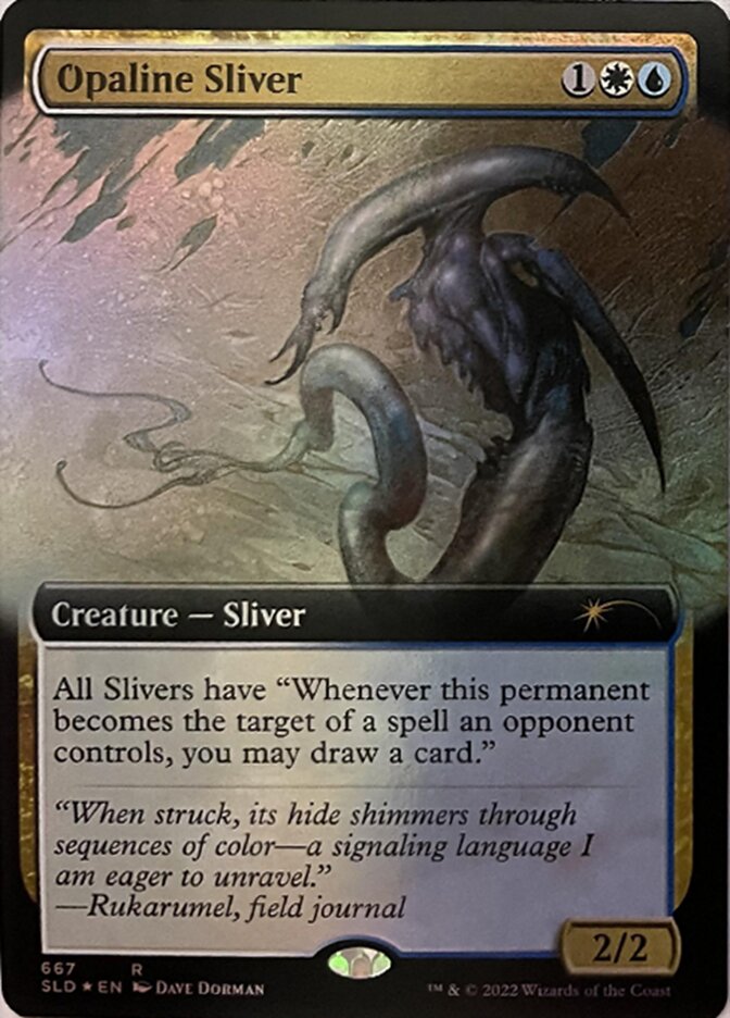 Opaline Sliver (Extended Art) [Secret Lair Drop Promos] | Cracking-Singles