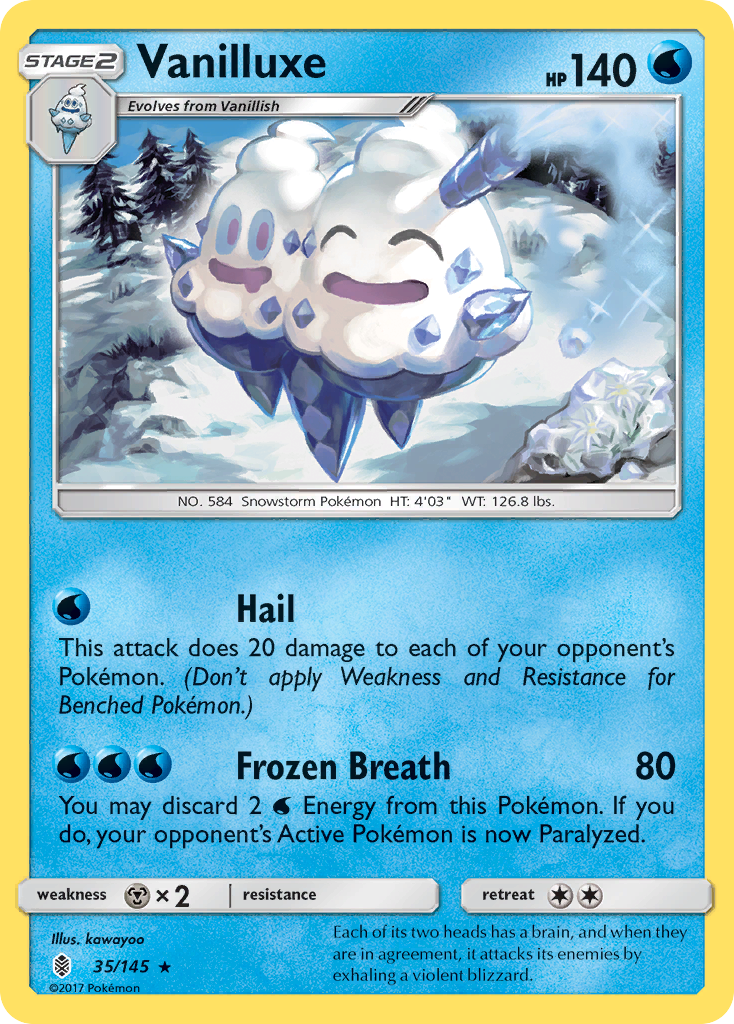 Vanilluxe (35/145) [Sun & Moon: Guardians Rising] | Cracking-Singles