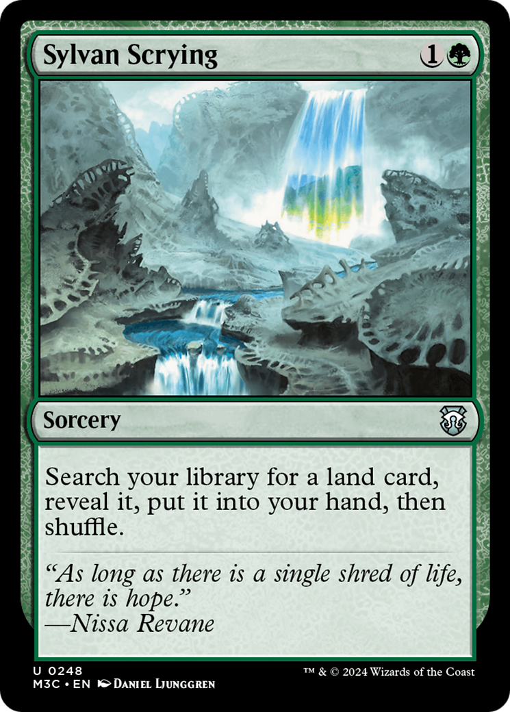 Sylvan Scrying (Ripple Foil) [Modern Horizons 3 Commander] | Cracking-Singles