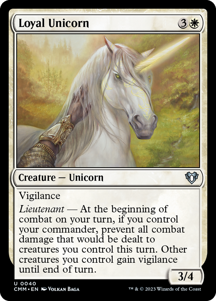 Loyal Unicorn [Commander Masters] | Cracking-Singles