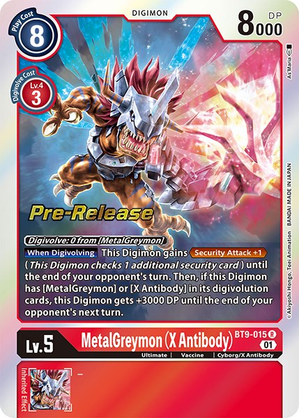 MetalGreymon (X Antibody) [BT9-015] [X Record Pre-Release Promos] | Cracking-Singles