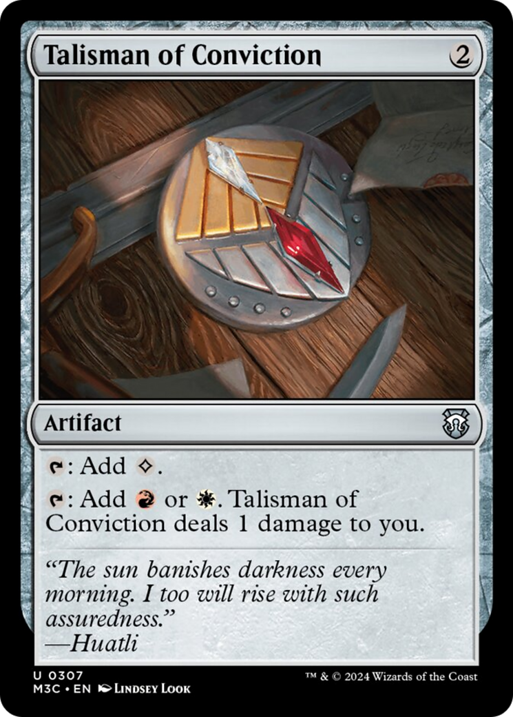 Talisman of Conviction (Ripple Foil) [Modern Horizons 3 Commander] | Cracking-Singles